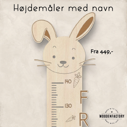 Træ På Børneværelset? Højdemåler i træ.