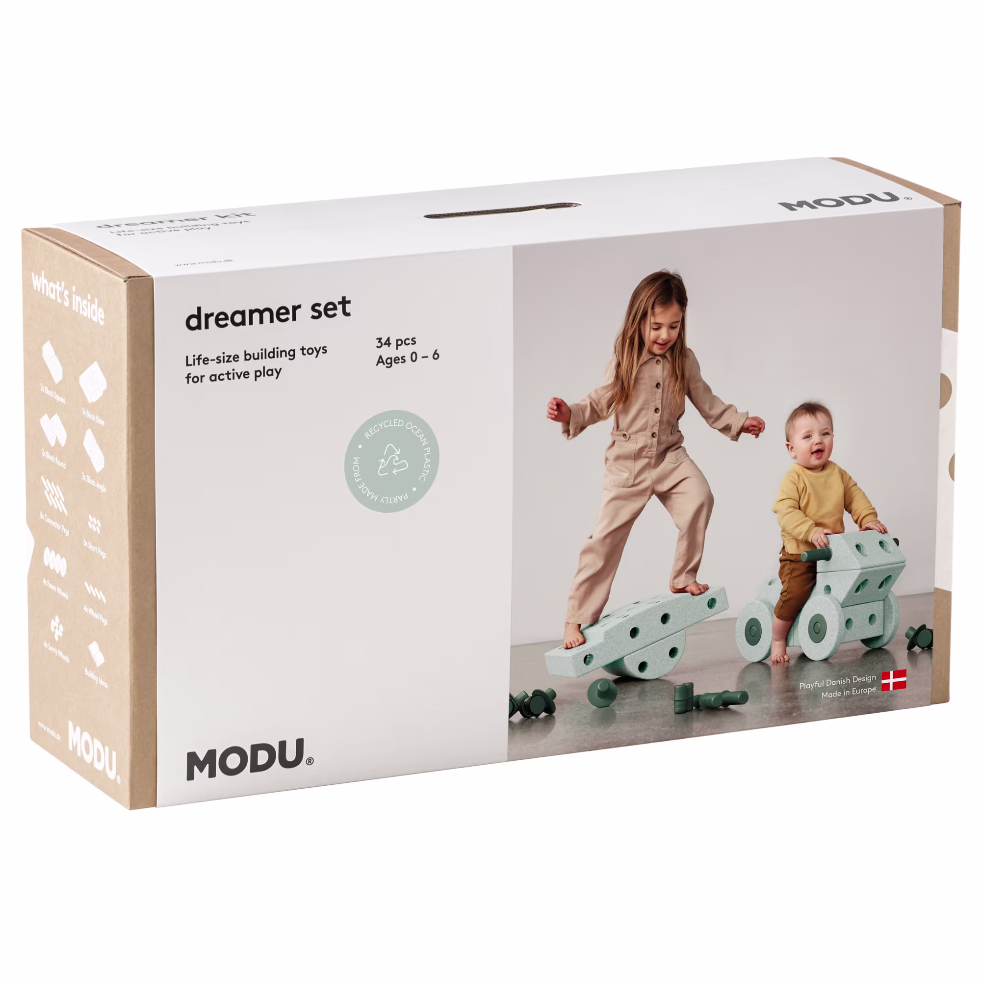 MODU byggesæt - Dreamer kit - Ocean mint/forest green