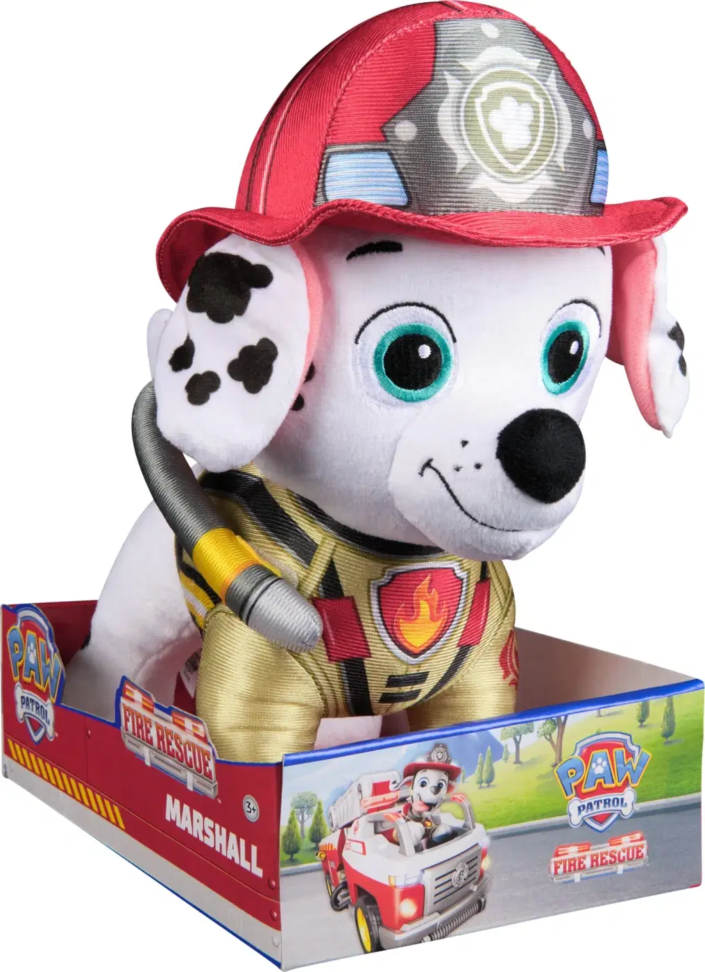 Paw Patrol - Fire Rescue Deluxe Bamse 30 CM - Marshall